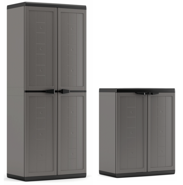 Keter JOLLY HIGH + JOLLY LOW set skříní