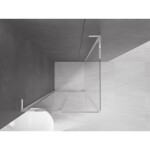 MEXEN/S - Velar L sprchový kout, posuvné dveře 120 x 120, transparent, chrom 871-120-120-03-01