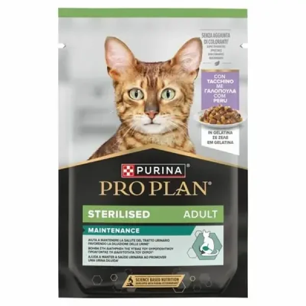 Purina Pro Plan Sterilised Adult Maintenance Hovězí v želé 85 g / kapsičky pro kočky / kastrované (8445290968975)