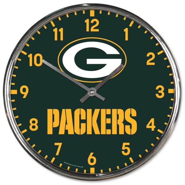 Hodiny Green Bay Packers NFL Chrome Team Design