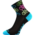 VOXX Ponožky cyklistické RALF X obrázkové BIKE ČERNÉ 35-38 115112