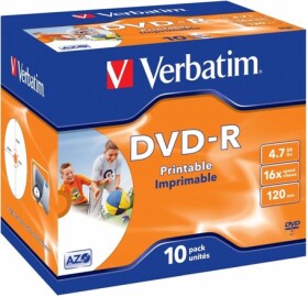 Verbatim 10ks DVD-R 4.7GB 16x / Spindl (43523)