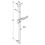 KLUDI - Freshline Set sprchové hlavice 140, 3 proudy, tyče a hadice, bílá 6794091-00