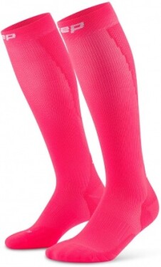 CEP dámské běžecké kompresní podkolenky 5.0 - pink Velikost: II (25-31 cm obvod lýtka)