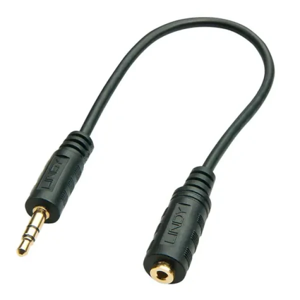 Lindy Jack 3,5 mm/2,5 mm černá / Audio redukce (35699)