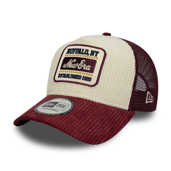 Pánská kšiltovka New Era Branded 9FORTY A-Frame Trucker Cord Visor vínová