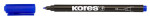 Kores K-MARKER Permanentní popisovač, tenký hrot M, modrý