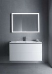 DURAVIT - ME by Starck Nábytkové umyvadlo 103x49 cm, 1 otvor pro baterii, s WonderGliss, matná bílá 23361032001