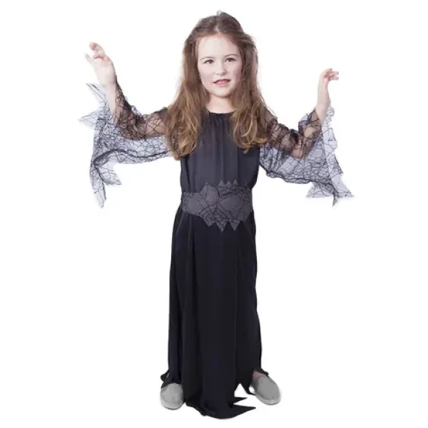 RAPPA Dětský kostým čarodějnice - Halloween (S) černá