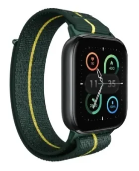 Motorola Moto Watch Fit Trekking černá, zelený řemínek / Chytré hodinky / OLED 1,9" / IP68 / Bluetooth 5.3 (PG38C07182)