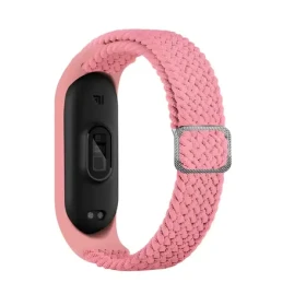 Beline Textilní pásek Mi Band 5/6/7 růžová / Řemínek pro Xiaomi Mi Band / Textilní
