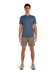 Pánské merino triko s krátkým rukávem ICEBREAKER Mens 150 Tech Lite SS Tee IB Wordmark, Dawn velikost: L