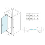 GELCO - SIGMA SIMPLY sprchové dveře 900 sklo BRICK, GS3899F GS3899F