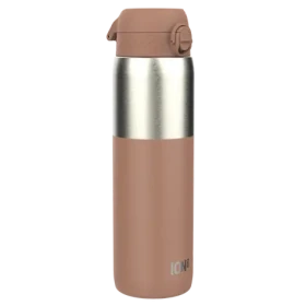 ION8 Láhev Leak Proof Mocha Mousse 1200 ml / Nerez / jednodotykové otevírání / bez BPA