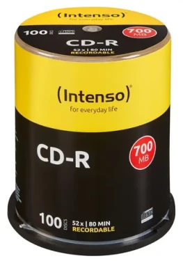 Intenso CD-R 700MB 52x / CD-R disk / Spindl 100 ks (1001126)