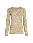 ICEBREAKER Wmns Merino 200 Oasis LS Crewe Moss BloomAOP, Cumin/Undyed/Aop (vzorek) velikost: S