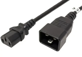 PremiumCord Kabel síťový propojovací 230V 10A 3m / konektory IEC 320 C13 - IEC 320 C20 (8592220019402)