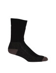Pánské merino ponožky ICEBREAKER Mens Hike+ Medium Crew, Black/Mink/Monsoon velikost: 39-41,5 (S)
