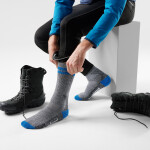 Unisex merino turistické ponožky SMARTWOOL Mountaineer Maximum Cushion Tall Crew So, Medium Gray velikost: 38-41 (M)