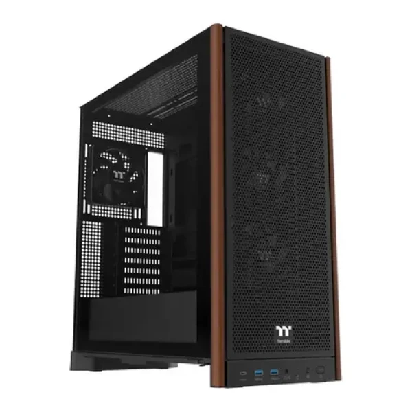 Thermaltake S370 WS černá / ATX / 2x USB-A 3.2 / 2x USB-C / 3x 120mm / Bez zdroje / průhledná bočnice (CA-11J-00M1WN-00)