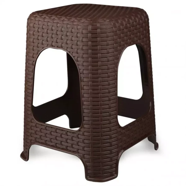 Taburet rattan hnědá Bentom