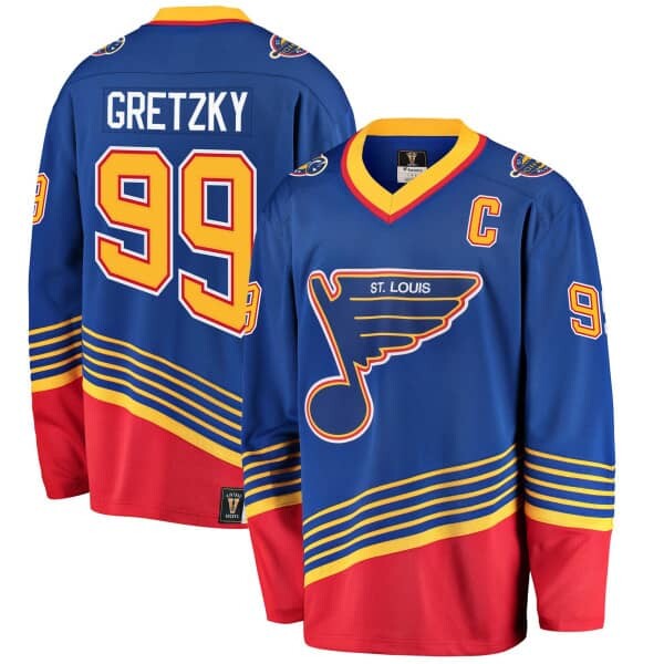 Fanatics Pánský Dres St. Louis Blues Wayne Gretzky #99 Premier Breakaway Retired Player Jersey Velikost: