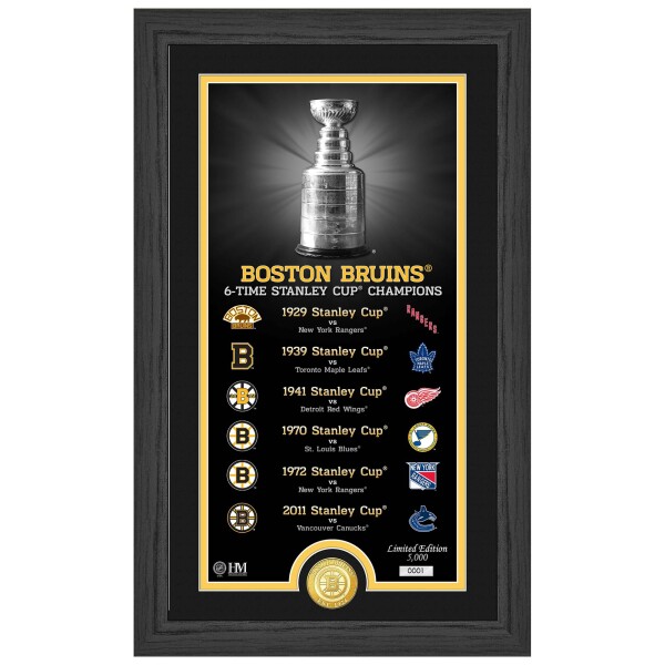 Obraz Boston Bruins NHL Stanley Cup Legacy Bronze Coin