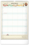 Nástěnný kalendář 2027 Notique Rodinný plánovací Harry Potter XL, 33 x 46 cm