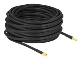 Delock SMA (M) - SMA (F) 15 m / Anténní kabel / LMR300 / černá / pozlacené konektory (90463)