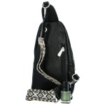 Trendy dámský koženkový batůžek Adyan, černý