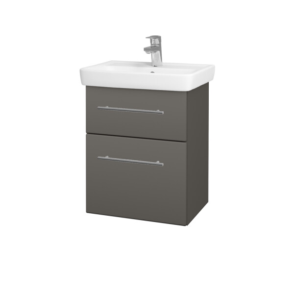 Dřevojas - Umyvadlová skříňka GO SZZ2 50 - N06 Lava / Úchytka T02 / N06 Lava 204587B