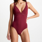 Dámské jednodílné plavky KW0KW02137-XN0 - Calvin Klein S