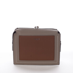 Moderní dámské crossbody a psaníčko María, tmavě béžové