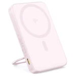 Baseus PicoGo Qi2 s otočným stojanem 5000mAh 20W růžová / Powerbanka / USB-C / Qi2 / Magsafe (P10076800413-00)