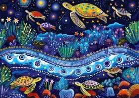 YAZZ Puzzle Želvy