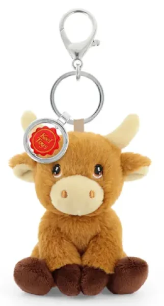 KEEL TOYS Keeleco Přívěsek na tašku Skotský náhorní skot 12 cm