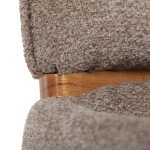 Jídelní židle, hnědá, látka, DCH-D1348 LAN2