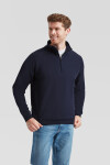 Fruit of the Loom Classic Zip-Neck Sweat Mikina s 1/4 zipem 16.2114 deep navy XXL