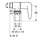 SCHELL - Schellomat Splachovací ventil WC, chrom 027020699