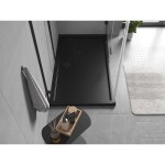 MEXEN - Flow sprchová vanička obdélníková slim 70 x 150, černá mat 46R707015