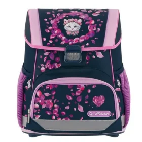 Herlitz Školní aktovka Loop Plus Blossom Dance tmavě růžová / 17 l / boční a přední kapsa / reflexní prvky (400205560)