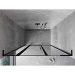 MEXEN/S - Mist L sprchové dveře křídlové levé 160, černý okraj, černá 8A4L-160-001-70-70-L