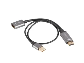Lanberg adaptér HDMI na DisplayPort / 4K / 20 cm (AD-HD-DP-02)