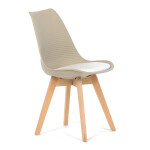 Židle jídelní, cappuccino plast, CT-X7055 CAP