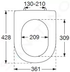 VILLEROY & BOCH - Hommage WC sedátko softclosing, Ceramicplus, bílá 8809S6R1