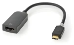 Nedis USB-C - HDMI adaptér Antracit / Adaptér / USB 3.2 Gen 1 / 4K 60Hz / Pozlacené konektory / 0,2 m (CCBW64652AT02)