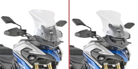 D9257St plexi čiré Voge Valico 525 Dsx (23-25)/650 Dsx (25), vxš470x440, o 110 mm vyšší