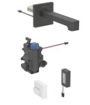 GEBERIT - Brenta Termostatická elektronická umyvadlová baterie pod omítku, bateriové napájení, easy to clean, matná černá 116.278.14.1