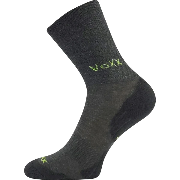 VOXX Ponožky dětské zimní vlněné IRIZARIK se stříbrem TMAVĚ ŠEDÉ 30-34 118910