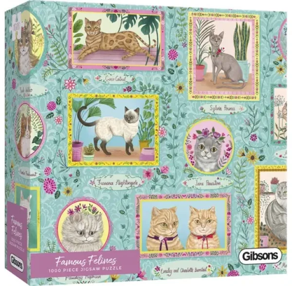 GIBSONS Puzzle Slavné kočky